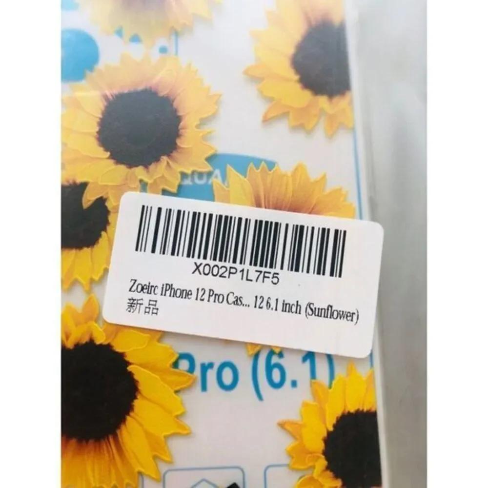 Brand New‎ Zoeirc Iphone 12 Pro Case 12 6.1 Inch Sunflower Phone Case